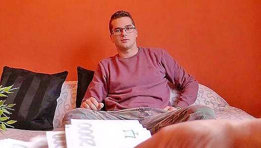 Hairy Chubby Hottie in Glasses Gets Fucked Hard - Debt Dandy Style