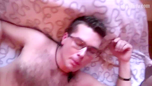 Hairy Chubby Hottie in Glasses Gets Fucked Hard - Debt Dandy Style