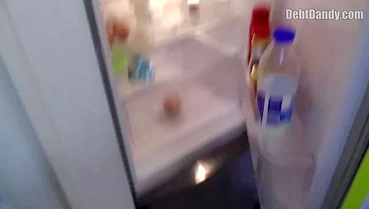 Indebted Bald Beauty Takes a Massive Facial - Debt Dandy