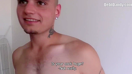 Indebted Bald Beauty Takes a Massive Facial - Debt Dandy