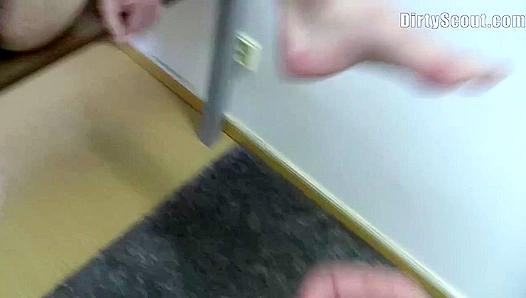 Blushing Newbie Gets Pounded Hard - Dirty Scout Initiation