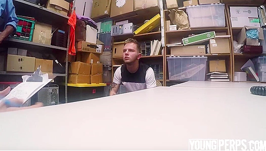 Timothy's Punishment - Shoplifting Teen Bent Over by Officer Hartman