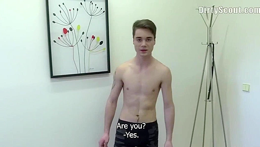 18-Year-Old Twink Fucks Hard in Gay Casting Video - Dirty Scout