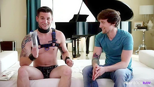 Scotty Zee and Allen Lucas - Intense Bondage Anal at Home