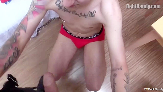 Tattooed Bottom Gets Rough Anal Bed Action - Debt Dandy