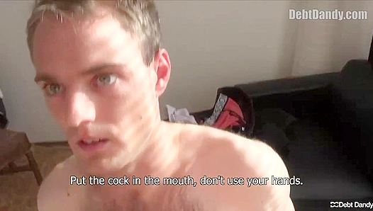 Hairy Butthole Blasted in Hot Gay Action - Debt Dandy