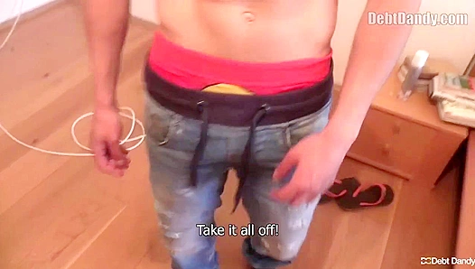 Big-Ass Dude Fucks for Cash - Debt Dandy Desperately Bucks Down