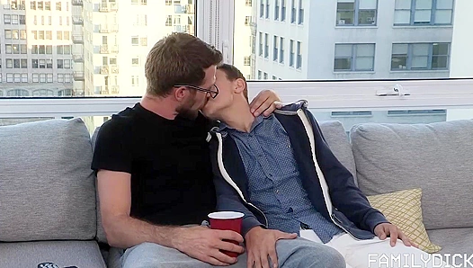 Damien & Alex - Intense Threesome Anal Action - Family Dick Frenzy