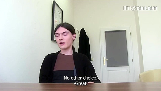 Pretty Ponytailed Boy Gets Fucked in Gay Casting Audition - Dirty Scout