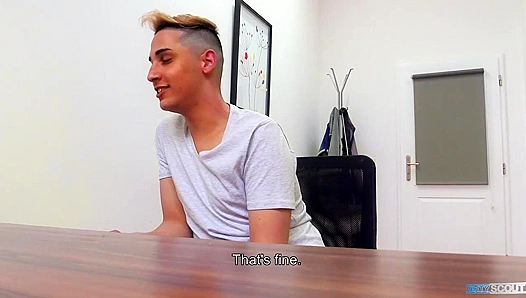 Bleached Gay Hottie Rides Uncut Dick -Dirty Scout