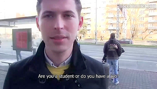 Czech Guy Covered in Fresh Cum - XXX Gay