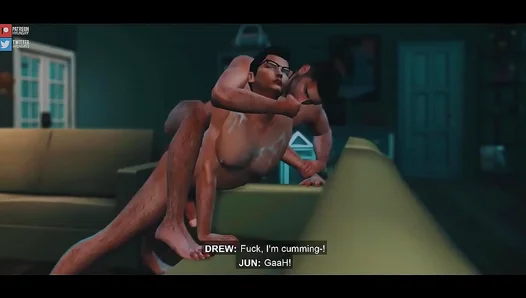 Delinquent Sims 4 Hunk Gives Bareback Blowjob In Animated 3D Sex Scene