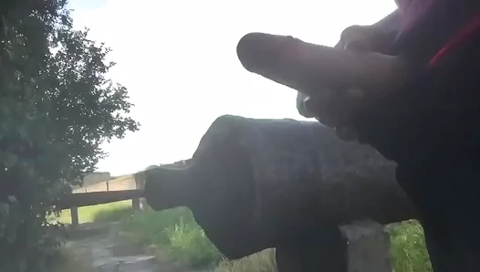 Student Masturbates Solo on Ancient Fort in Intimate Gay Scene