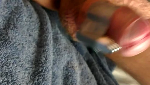 SlugsOfCumGuy Cums Intensely With Vibrator Taped to His Cock