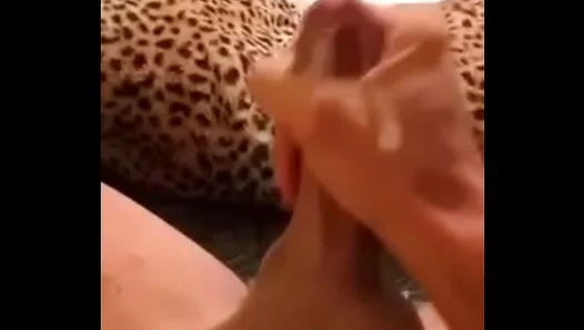 Solo Male Masturbation Ends in Intense Cumshot Bliss