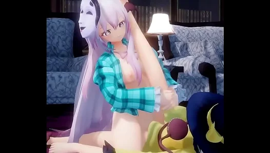 Kawaii Waifus Engage in Steamy Yuri Anime Action