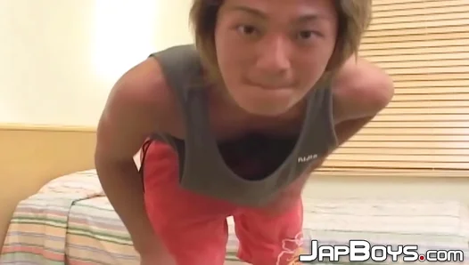 Japanese Jock With Perfect Butt Strokes His Huge Cock Roughly In Hot Solo Scene