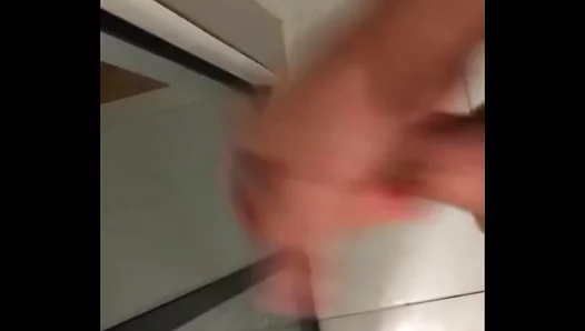 Guy Enjoys Solo Fun in the Bathroom With Intense Masturbation Session