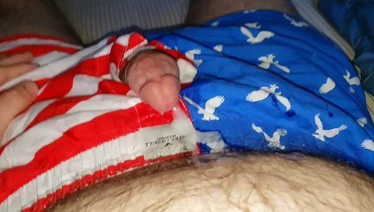 Start Your Morning Right With Gay Cumshot Action In Homemade Underwear Masturbation