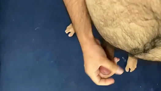 Hairy Old Man Enjoys Intense Masturbation Session