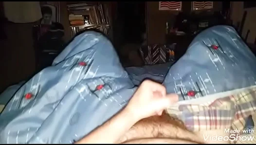 Last Night’s Homemade Cumshot – Solo Boy 18+ Masturbates and Cums for You