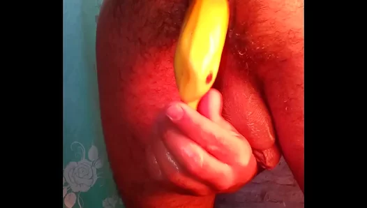 Girl Enjoys Seductive Banana Play In HotGayPorn Session