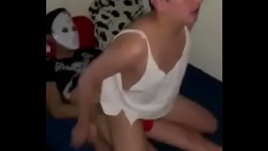 Bitch Engages in Intense Gay Threesome with Amateur Lovers