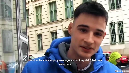 Czech Hunter – Young 18+ Dude Sucks Hard Cock For Extra Cash In Raw POV Action