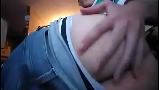 Cesar Ygnacio King Touches His Ass in Hot Gay Masturbation Scene