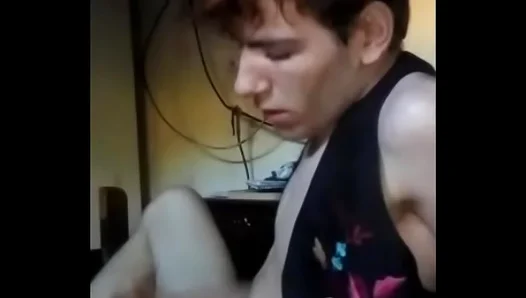 Redheaded Twink Enjoys Intense Masturbating Session