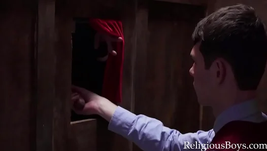 Priest Listens to Teen 18+'s Confession Before Hardcore Gay Roleplay Session