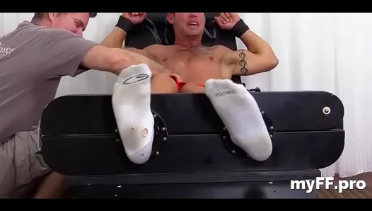 Close-Up Foot Fetish Kink With Bound Muscle Hunk In Dirty Hardcore Scene