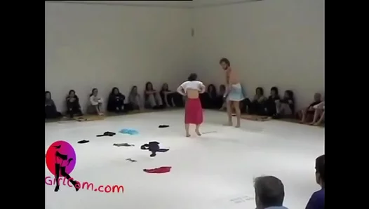 Girl Dances Seductively Naked in Erotic Art Video