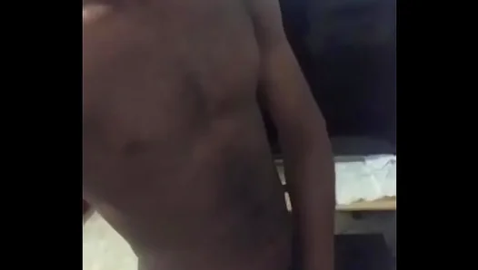 Black Jamaican Stud Jacks Off In IntenseGay BBC Session