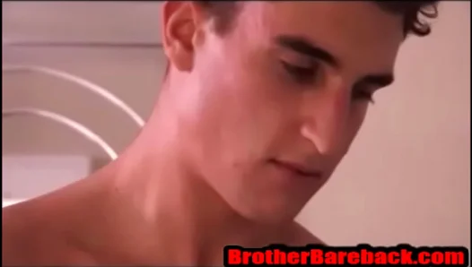 Blonde Teen 18+ Cuddles and Barebacks Hung Stepbrother in Bed