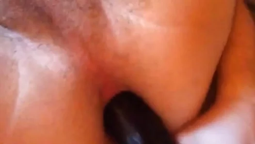 Chubby Boy 18+ with Fat Ass Enjoys Big Dildo Action