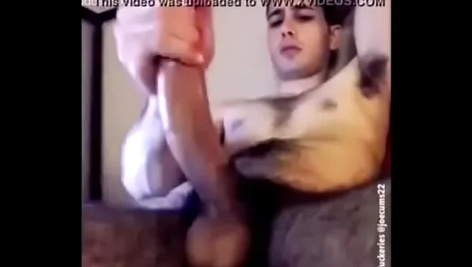 Twink Masters Huge Cock in Intense Gay Masturbation Session