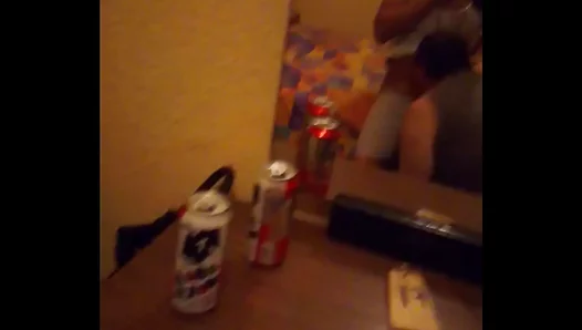 Latin Chick Sucks Dick While He Cheleando In HotGaySexScene