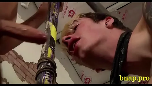 Knob Teasing Thralls in Intense BDSM Hardcore Scene