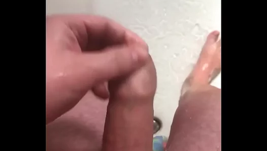 POV Handjob Fun in the Shower with Jerk Off Action