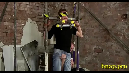 Hunky Stud Gets Rough Treatment in Intense BDSM Fetish Fuck