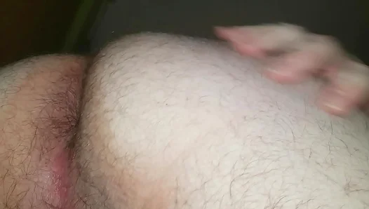 Finger Action On A White Chubby Fat-Ass In Amateur Gay Porn Scene