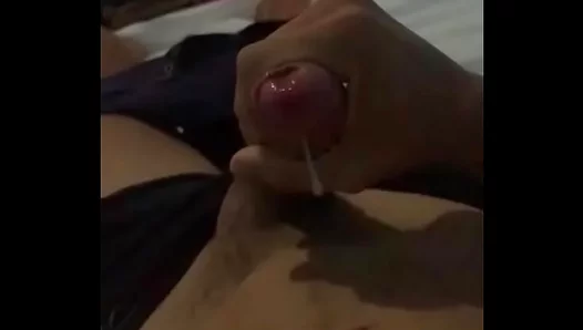 Slow Motion Cumshot Captures Intense Gay Masturbation Moment