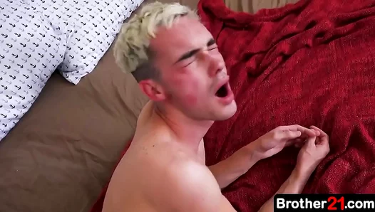 Step-Brother Punishes Naughty Boy 18+ with RoughGay Discipline Session