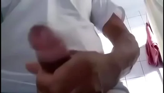 Uncle Shows Off Solo in Steamy StraightGay Session Online