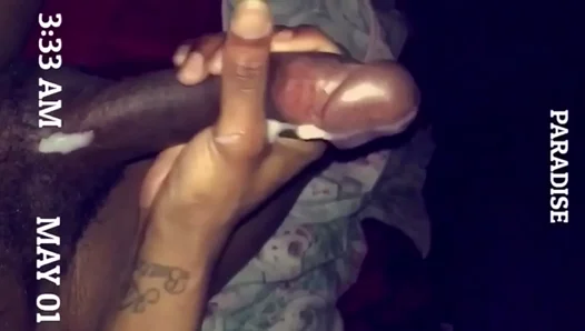 Big Black Cock Solo Cumshot Action In HotGayPornScene