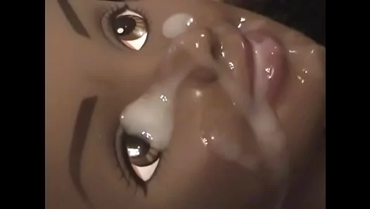 Barbie Doll Gets Facial Cumshot In Solo Toy Masturbation Scene