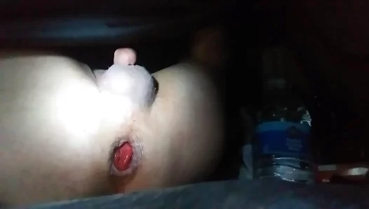 Big Cucumber Stretches Ass Gaping Amateur Prolapse Anal Scene