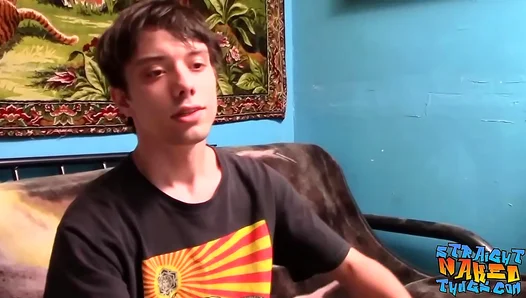 Thug Masturbates Intensely Before Unleashing Massive Cum Shot