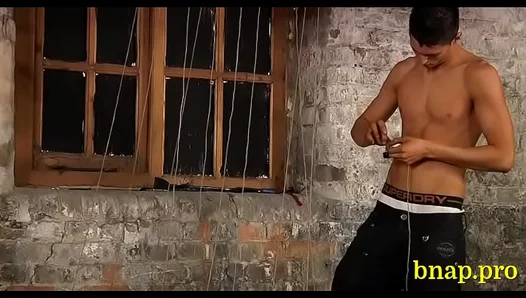 Chap Cums After Intense BDSM Sadomasochism Session